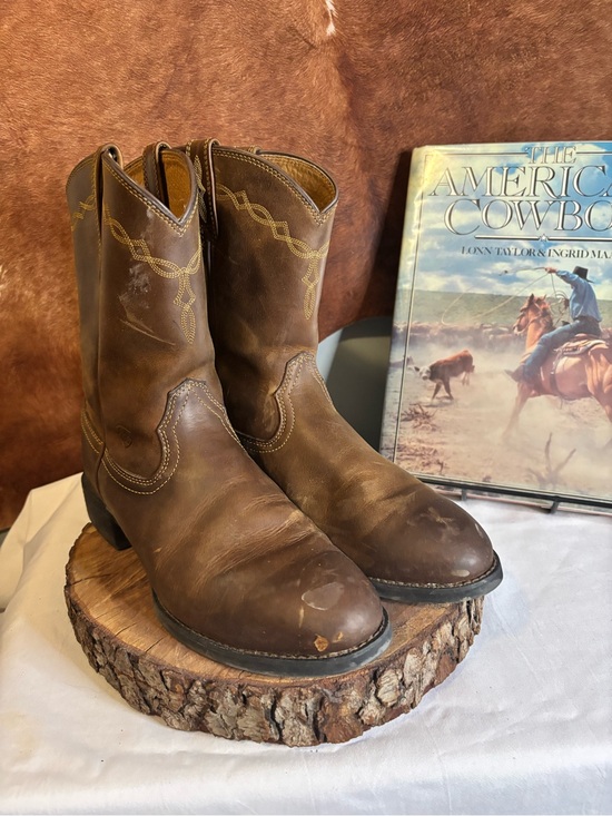 Ariat Other - Ariat Men’s Leather Western Cowboy Roper Boots | Brown Ranch Boots Size 10.5D